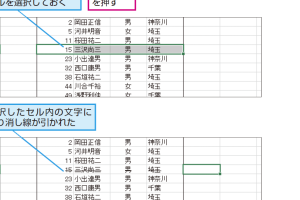 ショートカットキーでセルに取り消し線を簡単に引く方法を解説