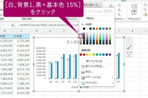 Excel 2024でグラフの色を簡単に変更する方法を動画で解説