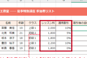 Excelで割引や税込を最もシンプルに簡単に計算する方法を解説
