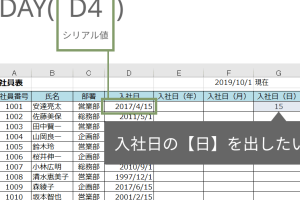 ExcelのDAY関数で日付から日を簡単に取り出す方法を解説