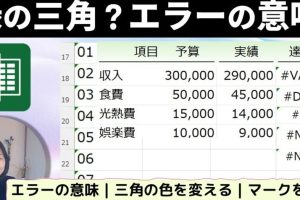 Excelのエラーの意味と対処法を簡単に覚えて修正する方法を解説