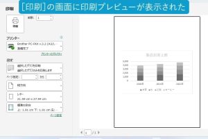 Excelグラフだけを簡単に印刷する方法を動画で解説