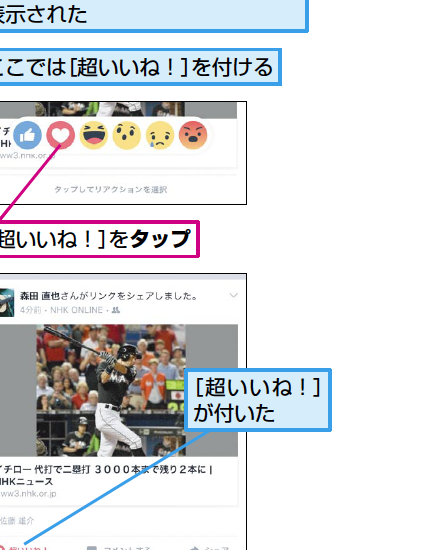 Facebookで「いいね!」以外のリアクションを簡単に使う方法 1 facebooke381a7e3808ce38184e38184e381adefbc81e3808de4bba5e5a496e381aee383aae382a2e382afe382b7e383a7e383b3e38292e7b0a1e58d98e381abe4bdbf