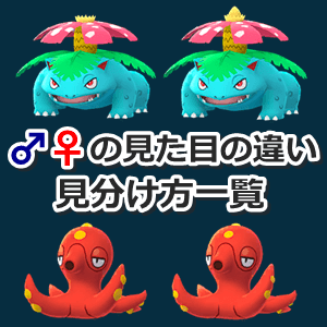 ポケモンGOでとんがり帽子ピカチュウのオスメスの見分け方を簡単に解説 2 gender