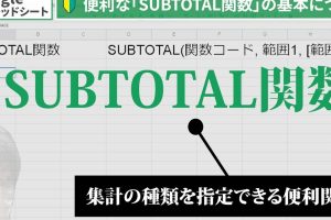 GoogleスプレッドシートでSUBTOTAL関数を簡単に使う方法を解説