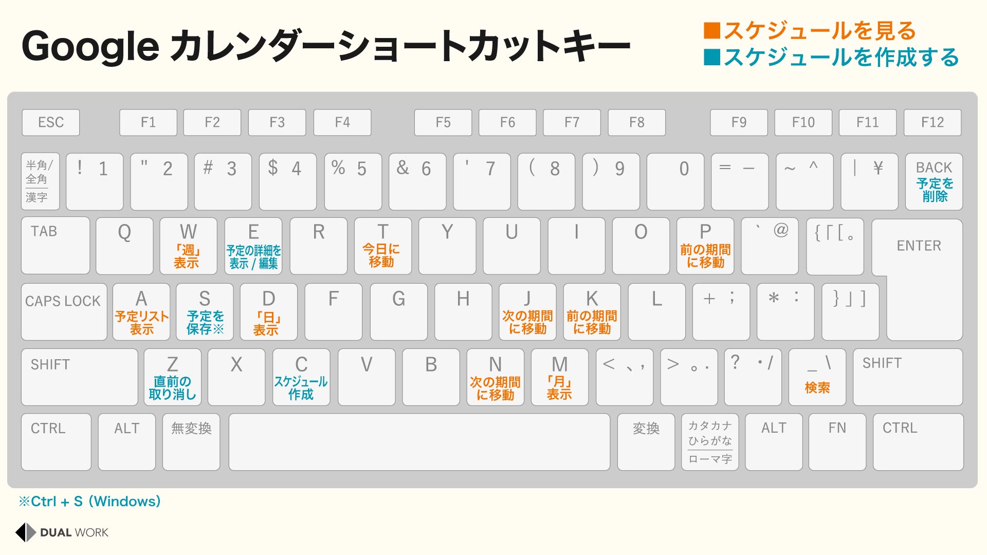 Googleカレンダーの表示を5つのショートカットキーで瞬時に簡単に切り替える方法を解説 3 image6