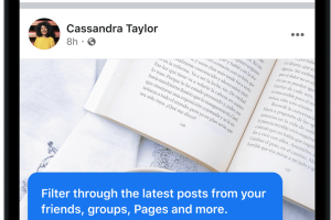 iPhoneでFacebookのニュースフィードを簡単にチェックする方法