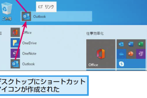 Outlookをショートカットアイコンで簡単にすばやく起動する方法を解説