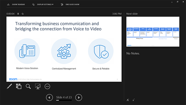 presenter view shared screen