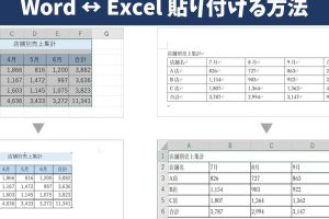 WordにExcelの表を簡単に貼り付ける方法を動画で解説